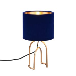 Reality Leuchten Stolní lampa Grace, Ø 18 cm, fialová/zlatá