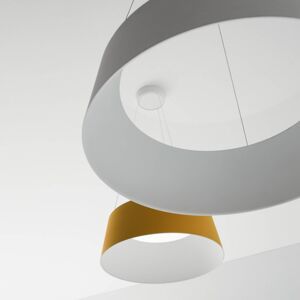 Stilnovo Stilnovo Oxygen LED závěsné světlo, žlutá, Ø 56 cm