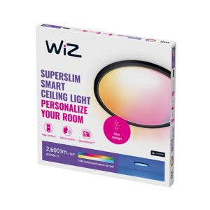 WiZ WiZ SuperSlim LED stropní světlo RGBW Ø42cm černá