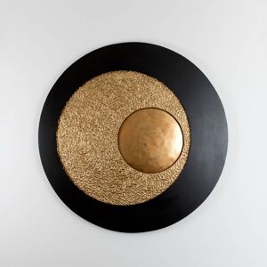 Holländer Nástěnné svítidlo Urano LED, hnědočerná/zlatá, Ø 120 cm, železo