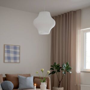 PR Home PR Home závěsné svítidlo Sani, Ø44,5 cm, bílé, bílý závěs, E14