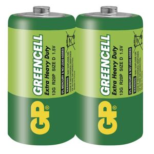 GP Batteries GP Zinkochloridová baterie GP Greencell R20 (D) fólie 1012402000