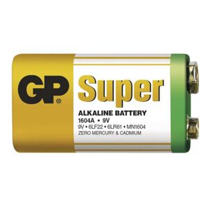 GP Batteries GP Alkalická baterie GP Super 6LF22 (9V) fólie 1013501000