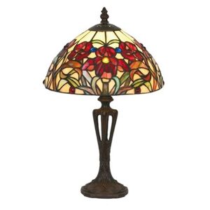 Artistar ELINE klasická Tiffany styl stolní lampa 40 cm