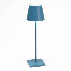 Ailati Stolní lampa LED Poldina s baterií, přenosná modrá