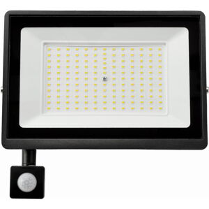 LED reflektor 100W - PIR senzor pohybu - neutrální bílá