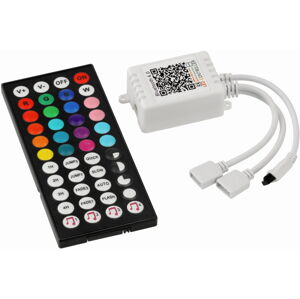 Ovladač RGB LED pásků + aplikace Bluetooth Music pro telefon - dva vstupy