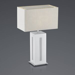 BANKAMP BANKAMP Karlo stolní lampa bílá/šedá, výška 56cm