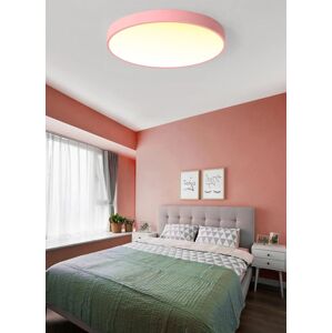 Růžový designový LED panel 500mm 36W teplá bílá
