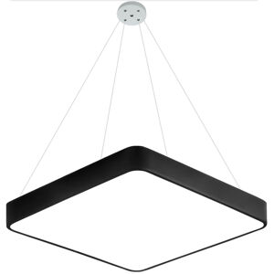 Závěsný Černý designový LED panel 600x600mm 48W denní bílá