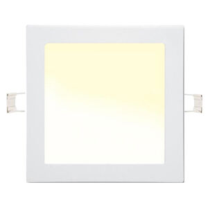 Bílý vestavný LED panel 225 x 225mm 18W teplá bílá