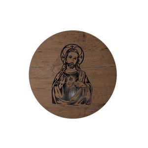 Li-Go "Ježíš a srdce" světelný obraz 230V 50cm provedení povrchu: dub B