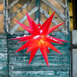 STERNTALER Dekorační hvězda venkovní 18cípá, Ø 40 cm červená