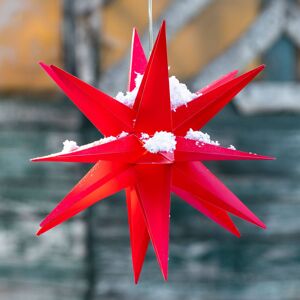 STERNTALER LED dekorační hvězda, 18cípá hvězda Ø 25cm červená