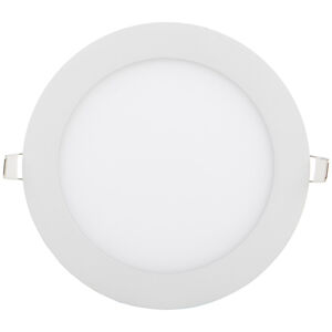 Bílý kruhový vestavný LED panel 175mm 12W teplá bílá