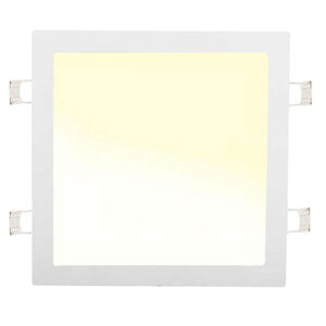 Bílý vestavný LED panel 300x300mm 25W teplá bílá