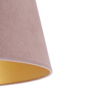 Euluna Stínidlo na lampu Cone výška 18 cm, růžová/zlatá