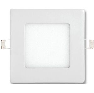 Bílý vestavný LED panel 120x120mm 6W teplá bílá