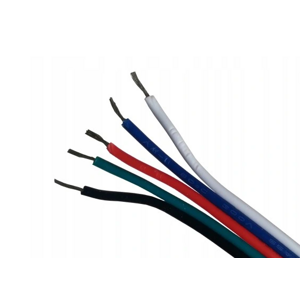 Kabel pro LED pásky RGBW 5x průměr 0,35