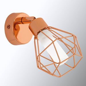 EGLO Měděné nástěnné LED svítidlo Zapata ve tvaru klece
