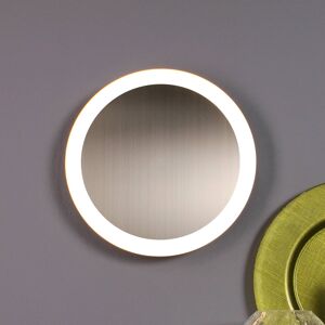 Eco-Light LED nástěnné svítidlo Moon Ø 50 cm, stříbrné