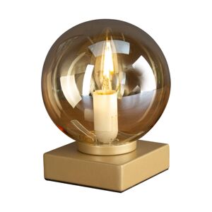 Eco-Light Stolní lampa Pluto zlatá koule ze skla šampaňská