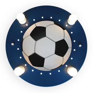 Elobra Stropní světlo Fotbal čtyři zdroje tmavomodro-bílá