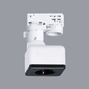 ERCO ERCO 3fázový adaptér se zásuvkou Schuko, bílá