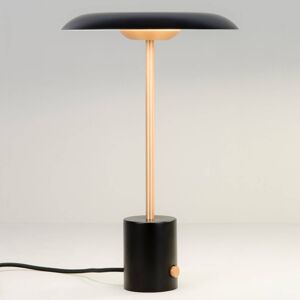 FARO BARCELONA LED stolní lampa Hoshi se stmívačem, černá-měď