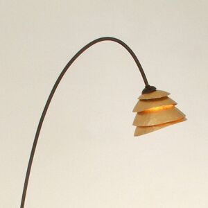 J. Holländer Stojací lampa Snail, 1 zdroj, hnědo-zlatá