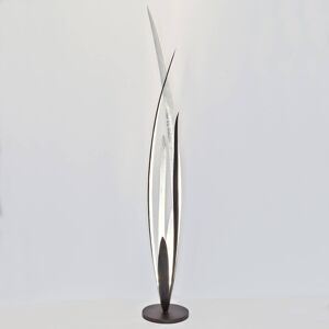 Holländer Palustre - černo-hnědo-stříbrná stojací lampa