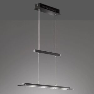 FISCHER & HONSEL LED závěsné světlo Tenso TW, stmívač, černá 88cm