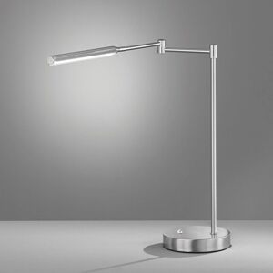 FISCHER & HONSEL LED stolní lampa Nami, stmívatelná, barva niklu