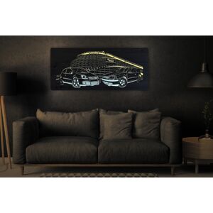 Li-Go "Volkswagen Golf" světelný obraz 130x50 cm provedení povrchu: dub B