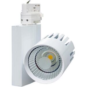 Bílý 3 fázový lištový LED reflektor 40W denní bílá