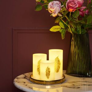 Pauleen Pauleen Golden Feather Candle LED svíčka sada 3 ks