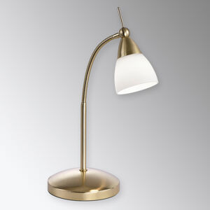 Paul Neuhaus Mosazná LED stolní lampa Pino se stmívačem