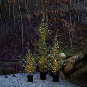 Sirius LED stromek Milas Cedr v květináči, pro venkovní použití
