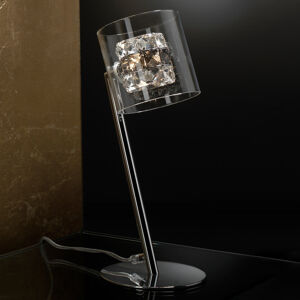 Schuller Stolní lampa LED Flash s křišťálovými kroužky