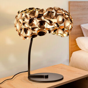Schuller Stolní lampa LED Narisa růžově zlatá/hnědá