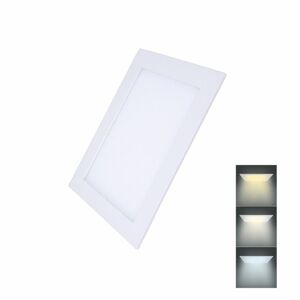 Solight LED mini panel CCT, podhledový, 12W, 900lm, 3000K, 4000K, 6000K, čtvercový WD141