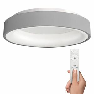 Solight LED stropní světlo kulaté Treviso, 48W, 2880lm, stmívatelné, dálkové ovládání, šedá WO768-G