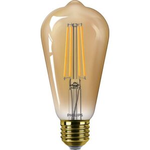 Philips Vintage LED filament žárovka E27 ST64 5,8W 640lm 2200K stmívatelná, zlatá