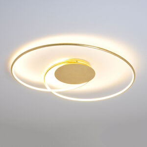 Lindby Zlatá LED stropní svítilna Joline, 74 cm