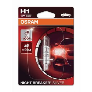 OSRAM H1 12V 55W P14,5s NIGHT BREAKER SILVER +100% 1ks 64150NBS-01B