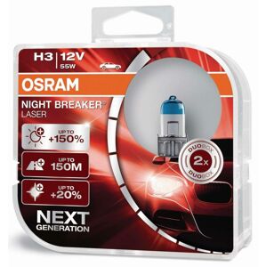 OSRAM H3 12V 55W PK22s NIGHT BREAKERLASER +150% více světla 2ks 64151NL-HCB