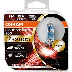 OSRAM H4 12V NIGHT BREAKER 200 +200% více světla 2ks 64193NB200-HCB