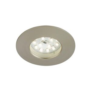 BRILONER LED vestavné svítidlo, pr. 7,5 cm, matný nikl IP44 BRI 7204-012
