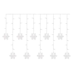 EMOS LED vánoční závěs - vločky, 135x50 cm, vnitřní, studená bílá DCGW13