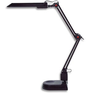 Ecolite LED stolní lampa 8W, 630lm, 4000K, černá L50164-LED/CR